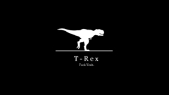 Dinosaurs silhouettes slogan Tyrannosaurus