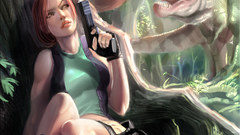 Dinosaurs tomb raider lara