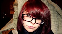 Dirty room glasses piercings bangs redheads