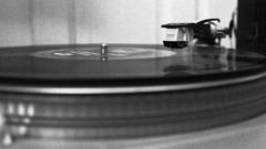 Disc grayscale Music vinyl