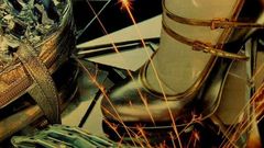 Disco woman Shoes abstract