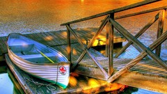 Dock ships HDR Photography