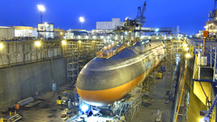 Dock submarine Russians