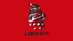 Doctor Who red background che guevara daleks crossovers 