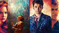 Doctor Who the doctor artwork painting david tennant matt smith