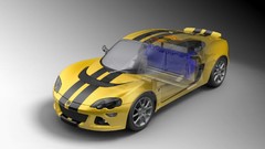 Dodge 2008 cutaway electric car Black and Yellow Dodge EV