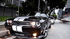 Dodge challenger HDR Photography black cars