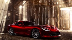 Dodge static Viper red cars
