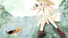 Dogs anime girls