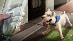 Dogs tongue bottles pets artwork