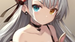 Dolls Anime anime girls blue eyes yellow eyes silver hair 