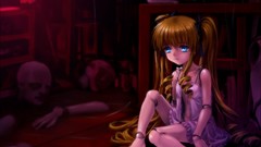 Dolls Anime Shinku blondes blue eyes rozen maiden twintails