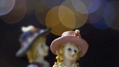 Dolls close-up couple bokeh depth of field