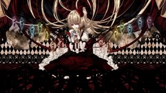 Dolls wings dress vampire red eyes blondes long hair remilia 