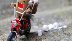 domo humor Toys vehicle motorcycle toilet paper