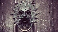 door asian architecture creature gods