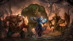 Dota 2 Dota pudge lich sand king tidehunter fantasy art