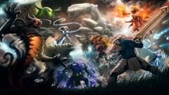 Dota 2 Dota video games fantasy art video game art battle