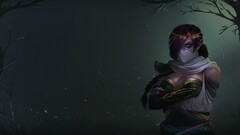 Dota 2 mask fantasy girl video games video game girls PC gaming