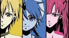 Dots blue hair pink hair magi the labyrinth of magic morgiana 