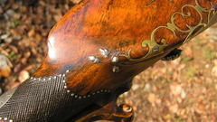 Double barrel antique flintlock