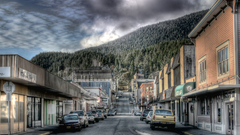 Downtown ketchikan hdr by