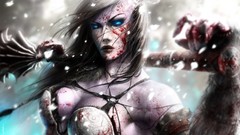 Draenei female warriors