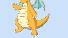 Dragonite Pokemon Simple Background