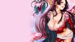 Dragons censored One Piece boobs bent over