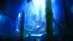 Dragons chains fantasy art