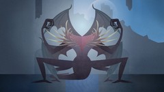 Dragons dark souls minimalistic gaping dragon