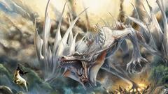 Dragons destruction fantasy art