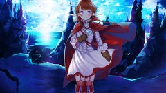 Dragons dress gloves blush anime girls braids fire emblem 