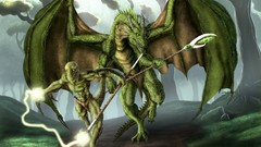 Dragons Druid fantasy art