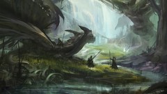 Dragons fan art forests artwork fantasy art