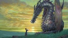 Dragons fantasy art Earthsea