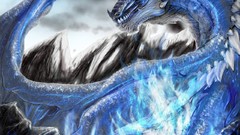 Dragons fantasy art Saphire