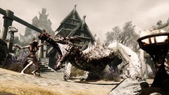 Dragons Fighting the elder scrolls v skyrim battles