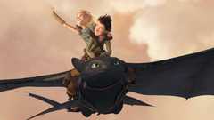 Dragons flying toothless How