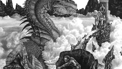 Dragons grayscale Animals