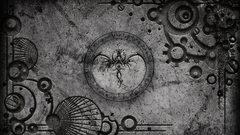 Dragons grunge Textures monochrome