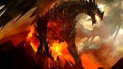 Dragons guild wars 2 artwork fantasy art bahamut GW2