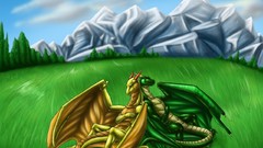 Dragons happy fantasy art