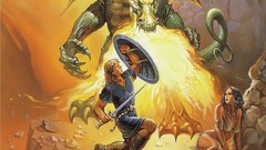 Dragons hero fantasy art