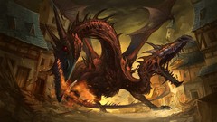 Dragons hero fantasy art Sandara