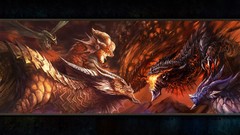 Dragons horns world of warcraft artwork Deathwing video games 