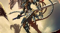 Dragons Knights fantasy art yu-gi-oh