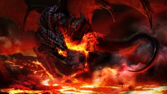 Dragons lava fan art warcraft world of warcraft artwork 