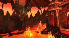 Dragons lava fantasy art