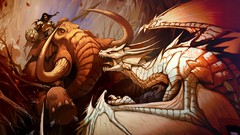 Dragons mammoth fantasy art